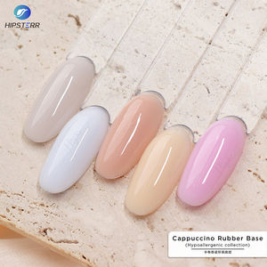 Nuevo Esmalte de Uñas Ecológico, Capa Base Glaseada Color Capuchino, Gel Base Hipoalergénico de Goma, Esmalte en Gel sin TPO, Aplicación con Pincel - Product Image 3
