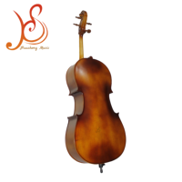 HUASHENG 4/4 Matte Cello Set Solid Spruce Top Maple Back/Sides Cello Advanced Rosin Padded Gig Bag Advanced Rosin for Beginners