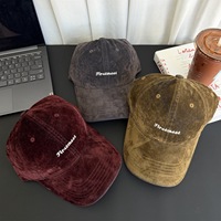 Casquette de baseball pliable rayée à large bord avec inscription brodée, chapeau à panneaux réglable pour homme et femme, idéal pour l'extérieur, lot en gros décontracté