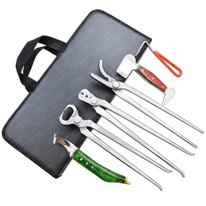 6pcs Professional Farrier Horse Hoof Trimming Tool Kit 12 Inch Nail <b>Puller</b> Nipper Cutter 13 Inch Clincher Hoof Pick Knife Set - Product Image 1