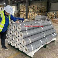 Membrane imperméable en PVC moderne de haute qualité BRmaterial pour l'extérieur, feuilles de toiture de 1,5 mm avec garantie de plus de 5 ans