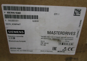 ยี่ห้อใหม่ล่าสุด Seimen 6SE7016-1TA61 SIMOVERT MD อินเวอร์เตอร์ DC 510-650V, 2.2KW ตัวควบคุมระบบอัตโนมัติทางอุตสาหกรรม - Product Image 5