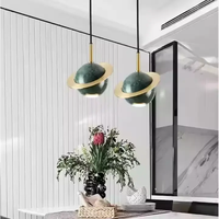 Luminaire suspendu LED créatif en marbre pour salon salle à manger décoration intérieure de la maison lustre de plafond LED Planet