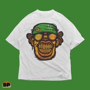 Camiseta Gráfica de Mono Psicodélico, Estilo Y2K, Streetwear, Camiseta con Dibujo de Simio, Estilo Graffiti, Cara Sonriente, Unisex, Adulto - Product Image 2