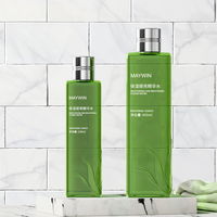 Flacon pompe conique de luxe vert en soie imprimée avec logo, 230 ml, 450 ml, pour shampoing et lotion cosmétique