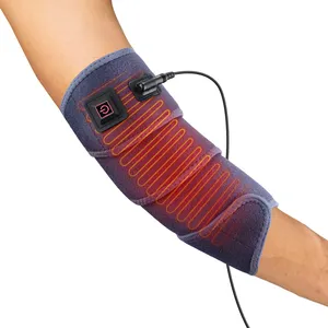 Alivio del dolor Almohadilla de calefacción eléctrica extra larga Cinturón de envoltura calentada para muñeca Brazo Tobillo Codo Banda para pierna