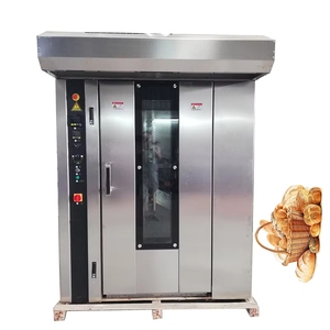 Four rotatif professionnel à commande numérique, à convection, pour la cuisson et la rôtissure, avec thermostat réglable, idéal pour les boulangeries - Product Image 3