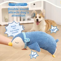 Jouet sonore en peluche pour chien – Résistant aux morsures, pour le nettoyage des dents, auto-entretenant, anti-ennui pour chiots, Corgis/Bichons