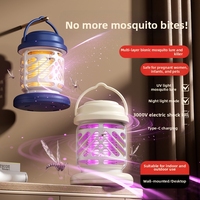 Mini lampe anti-moustiques rechargeable pour le camping, lumière de nuit intérieure/extérieure, répulsif électrique anti-moustiques pour la maison