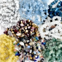 Penjualan Langsung Pabrik Gelang Batu Kristal Mata Kucing Pelangi Berkualitas Tinggi 1mm untuk Hadiah.