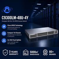 Commutateur d'accès d'entreprise Network Essentials C9300LM-48U-4Y 48 ports 1G UPOE 4x25G avec uplink fixe StackWise-320, tout neuf