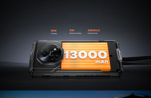 Teléfono Resistente Doogee Fire 5 Ultra, Linterna Súper Potente de 1200LM para Camping, Pantalla HD+ de 6.6”, Cámara de 48MP, Batería de 13000mAh, Android 15, 8+256GB - Product Image 6