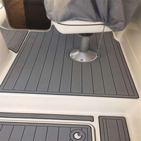 Tapis de pont en mousse EVA imitation teck pour plateforme de bain et cockpit de bateau Bayliner 2855 de 1999, style SeaDek MarineMat, auto-adhésif