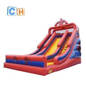 CH sử dụng thương mại dành cho người lớn trượt nước Inflatable để bán, Inflatable SPIDERMAN, Inflatable cầu thang trượt Đồ chơi