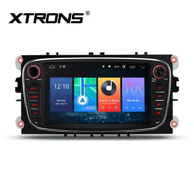 XTRONS 안드로이드 10.0 쿼드 코어 7 인치 터치 스크린 자동차 스테레오 포드 mondeo 와이파이 GPS USB mp5 사용자 설명서