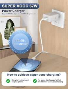 Cargador superrápido de 67W con cable USB para <span class=keywords><strong>OPPO</strong></span> 67W SuperVooc carga para <span class=keywords><strong>OPPO</strong></span> <span class=keywords><strong>Find</strong></span> N3 Flip X5 <span class=keywords><strong>Lite</strong></span> adaptador de viaje - Product Image 5