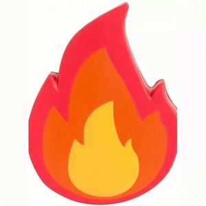 Pelota Antiestrés de Espuma de PU con Logotipo Personalizado, Juguete de Plástico Suave con Forma de Fuego, Pelota Antiestrés Promocional con Impresión de Logotipo Personalizado - Product Image 2
