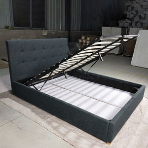 Luxury Upholstered <b>Bed</b> Italian Modern Design <b>Wooden</b> <b>Bed</b> <b>Frame</b> High Quality Elegant Bedroom Furniture <b>Storage</b> King <b>Bed</b> - Product Image 4