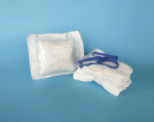 ฟองน้ำผ้าฝ้าย100% แผ่นฟองน้ำเช็ดหน้าท้องไม่ผ่านการฆ่าเชื้อฟองน้ำผ้ากอซ - Product Image 1