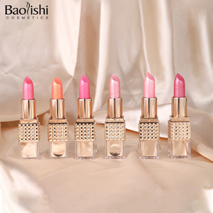 12 colores desnudo mate diamante brillo lápiz labial resistente al agua de larga duración Rosa brillo terciopelo textura brillo de labios maquillaje de lujo - Product Image 5