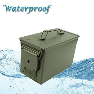Lata de munición de 30 cal de metal verde oliva negro M19A1 M2A1 PA60 PA108 <span class=keywords><strong>PA120</strong></span> M548 lata de munición de 50 cal - Product Image 2