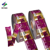 Film en rouleau personnalisé pour emballage de café en sachet, vente en gros, sac en plastique recyclable anti-odeur pour emballage de poudre de café