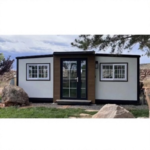 Maison préfabriquée 2 3 chambres à coucher préfabriquée modulaire petite maison temporaire 20 pieds 40 pieds Portable extensible maison en conteneur - Product Image 1