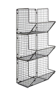 Étagère de rangement à 3 niveaux en fil métallique noir pour fruits et légumes, organisateur de comptoir de cuisine et de garde-manger, panier suspendu empilable - Product Image 2