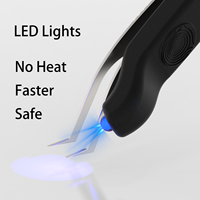 NOUVEAU Lampe UV en silicone SM246 avec logo personnalisé - Outil de beauté portable pour la pose d'extensions de cils, colle adhésive à séchage rapide