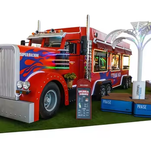 Stainless Steel Ice Cream Coffee Truck Hamburger Pizza Cart Outdoor Mobile <b>Bar</b> <b>Snack</b> Food Trailer Fully Equipped - Product Image 1