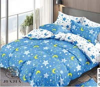 Grande Vente Parure de Lit 6 Pièces en Coton AB Design pour Lit King Size (2 Draps et 4 Taies d'Oreiller)