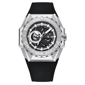 Pagani Design YS007 Watch <b>Automatic</b> Mechanical Movement Luxury Watch for Men Leather Silicone Relogio Masculino Men Watch - Product Image 2
