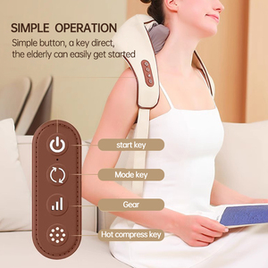 Alta calidad 3D Mini Trapecio hombro y cuello masajeador portátil cuello masajeador con calor inteligente cuello masajeador almohada - Product Image 5