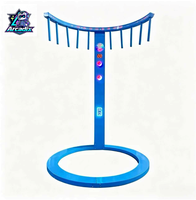 Machine de jeu d'arcade de réflexe rapide avec bâtonnets, pour défi de vitesse des mains et activité de capture