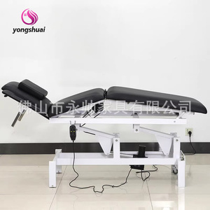 <span class=keywords><strong>Table</strong></span> de massage électrique réglable moderne pliable en similicuir pour salon de beauté, salle de sport à domicile, salon - Product Image 4