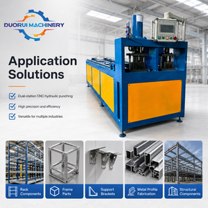 Machine <span class=keywords><strong>de</strong></span> poinçonnage automatique CNC à double station pour tubes métalliques (fer, aluminium, acier) ronds et carrés - Product Image 6