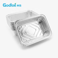 Barquette en aluminium jetable de haute qualité, barquette de cuisson en aluminium de qualité alimentaire avec couvercle en aluminium