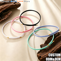 Collier magnétique en acier inoxydable CAIOOCHE, chaîne colorée recouverte de silicone, fermoir plaqué or pour femmes, bijoux de mode pour un usage quotidien
