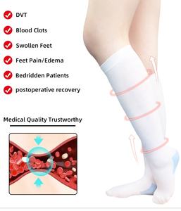 <span class=keywords><strong>Medias</strong></span> Antiembólicas Transpirables y Ligeras hasta la Rodilla para Hombres y Mujeres, <span class=keywords><strong>Medias</strong></span> de Soporte Ortopédico 13-18 mmHg - Product Image 4