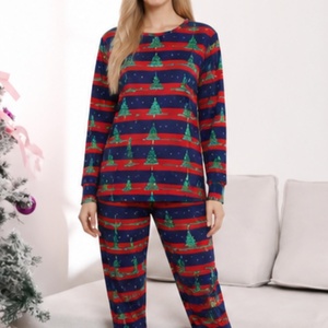 2026 Popular Family Matching <strong>Christmas</strong> Pajamas Set Long Sleeve Winter Clothes for Women Home Wear Thermal Sleepwear <strong>Lady</strong> <strong>Pjs</strong> - Product Image 1