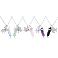 Ensemble de colliers en cristal sportifs assortis en forme de cœur, meilleurs amis pour toujours, bijoux d'amitié, accessoire chic pour souvenir, cadeau pour les meilleures amies