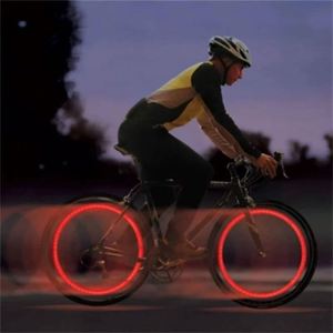 Luz de radios de bicicleta de neón multicolor, boquilla de neumático de rueda MTB, tapas de válvula, lámpara de advertencia de ciclismo, luz trasera para bicicletas y motocicletas - Product Image 2