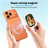 Moniteur d'écran magnétique D13 Mini pour téléphone, connexion filaire, luminosité à 4 niveaux, support à clip, contrôleur de caméra arrière pour selfies