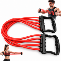 Appareil d'exercice portable avec poignée ergonomique, tubes d'exercice TPE 100 LBS, outil d'entraînement complet pour la maison et la salle de sport