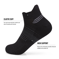 Chaussettes de sport pour hommes personnalisées avec logo OEM de haute qualité, confortables, respirantes, chaussettes de sport pour hommes, chaussettes de compression athlétiques à la cheville, personnalisées