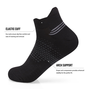 OEM Chất lượng cao Logo tùy chỉnh thể thao người đàn ông vớ thoải mái người đàn ông thoáng khí thể thao CREW mắt cá chân thể thao nén vớ tùy chỉnh - Product Image 5