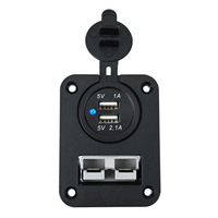 Automobile pour Anderson Socket Panel pour Anderson Plug Style 50AMP Power 12-24V Solar Caravan Mounting Connectors High Quality
