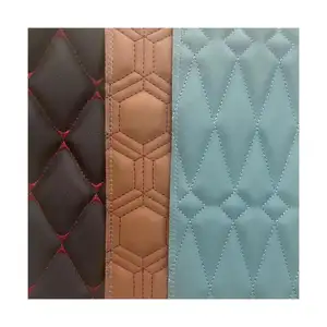 Albrich <span class=keywords><strong>Cuir</strong></span> de rembourrage en vinyle PVC mousse à coutures pour voiture, similicuir imperméable avec design pour tapis de sol automobile - Product Image 1