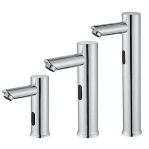 Grifos de Lavabo de Acero Inoxidable con Sensor, Sin Contacto, Inductivos, de Montaje en Cubierta, Estilo Minimalista, 8 Pulgadas - Product Image 1