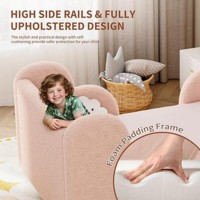 Lit Tatami à Deux Niveaux pour Enfants, Lit de Sol pour Tout-Petits, Lit de Sol pour Enfants, Lit de Sol Convertible pour Chambre et Salon
